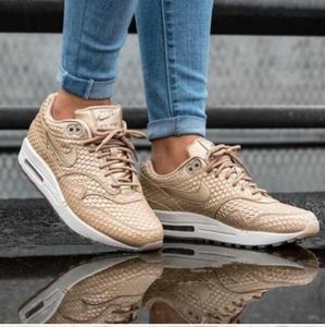 New Nike Air max 1 premium triple gold